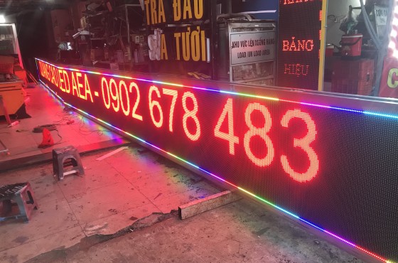 Báo giá thi công led ma trận, led điện tử chạy chữ